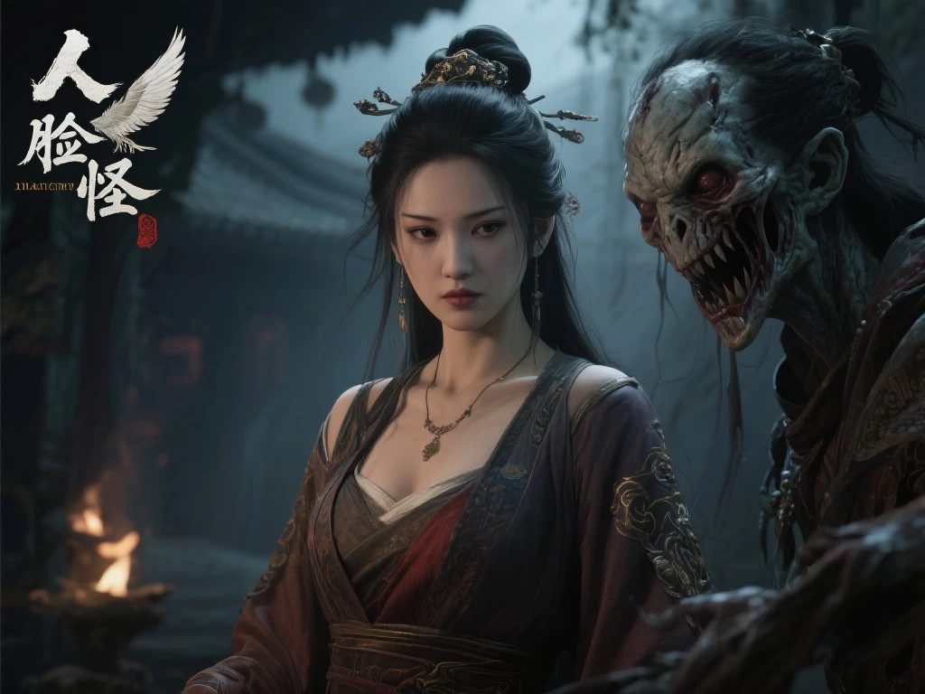 《明末：渊虚之羽》性感女主惊艳亮相：与恐怖人脸怪激烈交锋